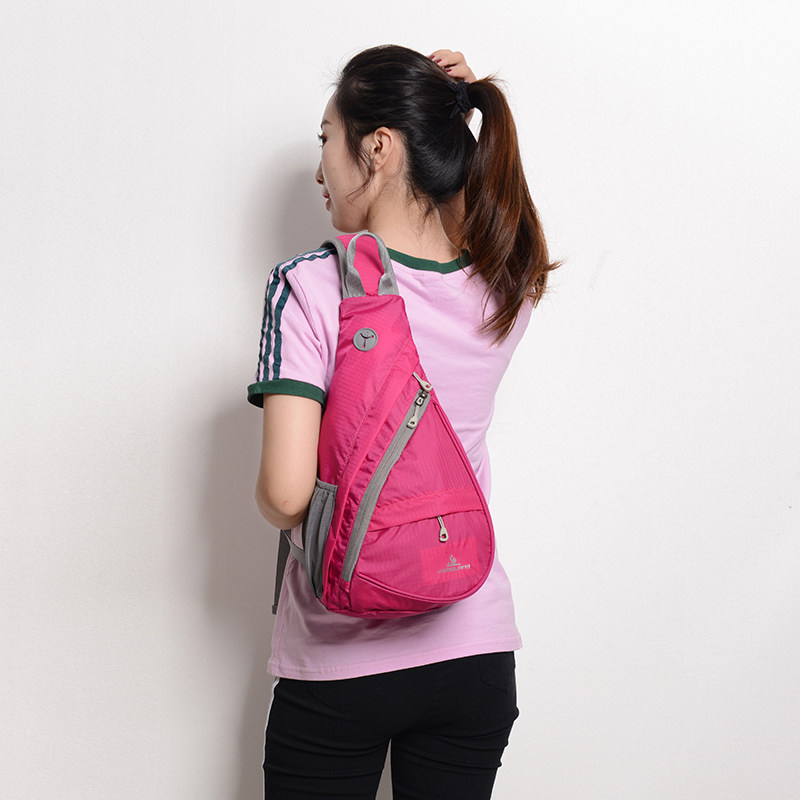 Outdoor Mountaineering Chest Bag, Lightweight Multi-Functional Shoulder Bag, Cross-Body Large-Capacity Backpack, Casual Sports Water Drop Student Bag