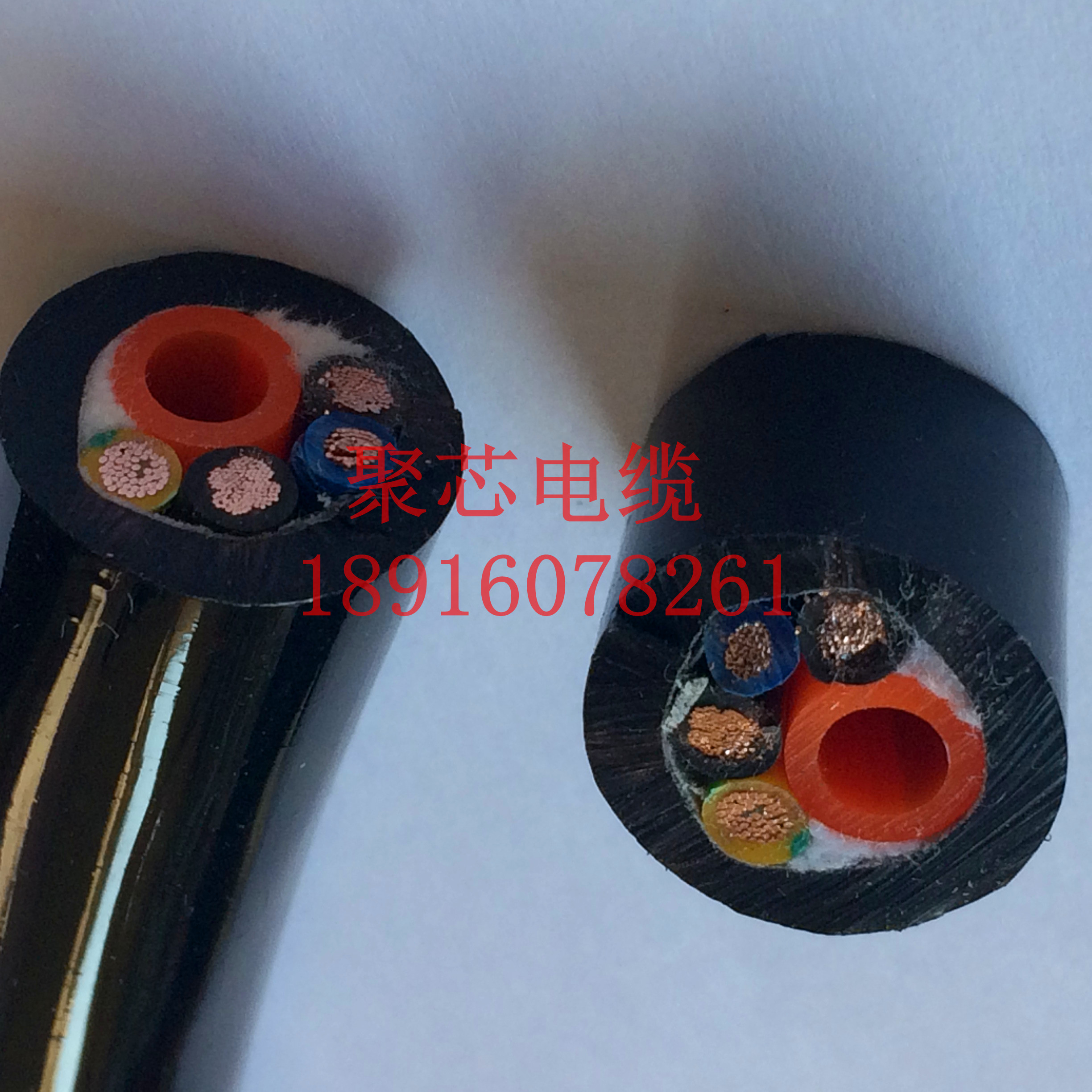 Air conduit cable Composite polyurethane cable with air tube 2 4-core control cable Waterproof and corrosion-resistant