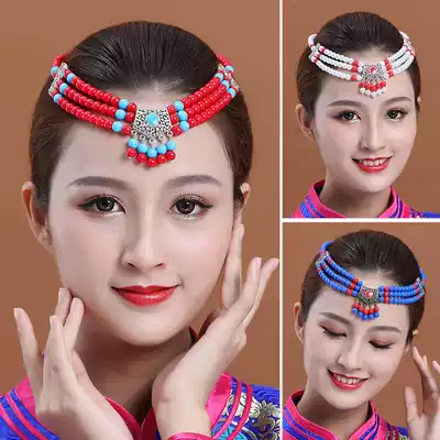Tibetan headdress female Tibetan weaving dance hair accessories performance Tibetan ethnic minority personality jewelry Tibetan braids