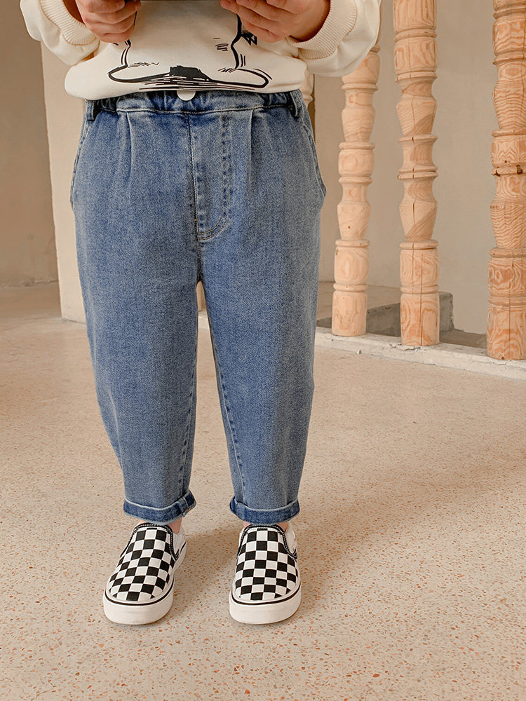 jacadi Children's Package 2021 Spring and Autumn New Jeans for Children's Han Pie Pants Baby Leisure Groups