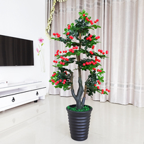 Simulation plant Merchants GOLDEN ORANGE TREE CHERRY FRUIT TREE LARGE FLOOR POTTED ROOM INTERIORS ROOM DECORATION FAKE GREEN PLANT SWAYING PIECES