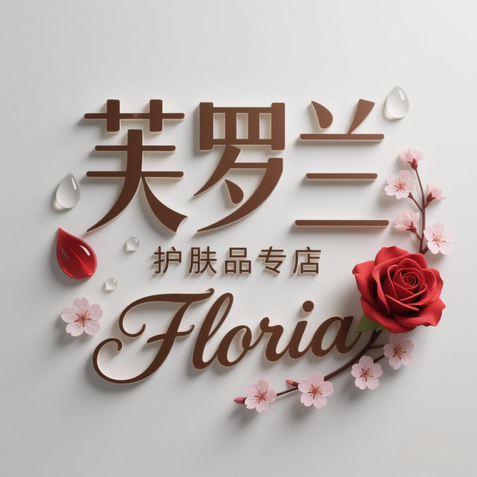 芙罗兰护肤品专店的LOGO