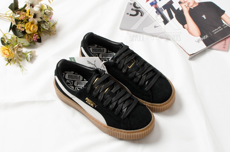 Giày Puma 彪 马蕾 hanna đế dày đế giày tăng màu đen và trắng nâu Giày nam và nữ bình thường 363559-01 / 02 giày thể thao nữ adidas
