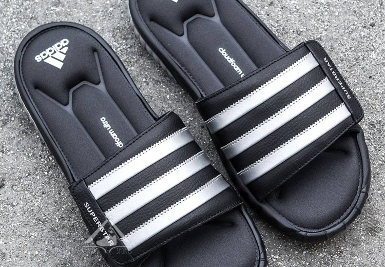 Adidas superstar 3G clover mùa xuân nam thể thao và dép đi biển và dép đi biển G40165 dép đẹp