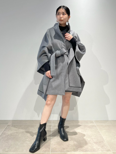 ເສື້ອກັນໜາວສອງດ້ານສຳລັບຜູ້ຍິງດູໃບໄມ້ລົ່ນ ແລະລະດູໜາວ 2022 ເສື້ອຢືດຜ້າຂົນຫນູແບບໃໝ່ niche loose shawl coat small wool coat windbreaker