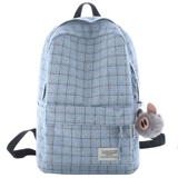 Модный демисезонный рюкзак, ранец, вместительная и большая сумка через плечо, из хлопка и льна, в корейском стиле, надевается на плечо