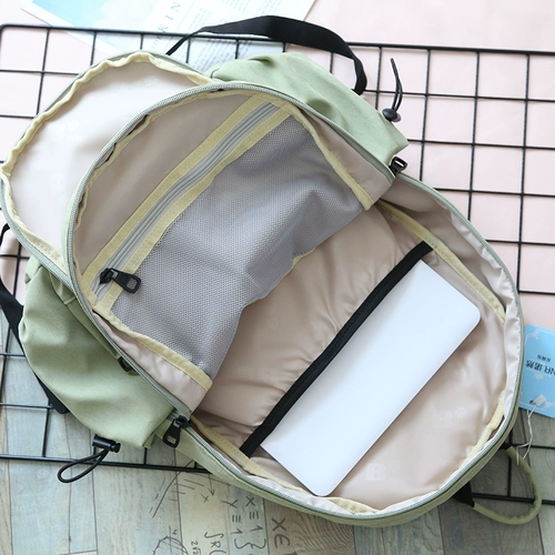 NR однотонный рюкзак в винтажном стиле для женщин, новинка 2025 года, школьная сумка, легкий дорожный рюкзак для студенток средней школы