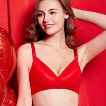 Big red wedding natal year maternity bra without steel ring during pregnancy pure cotton gathered to prevent sagging postpartum breastfeeding breast