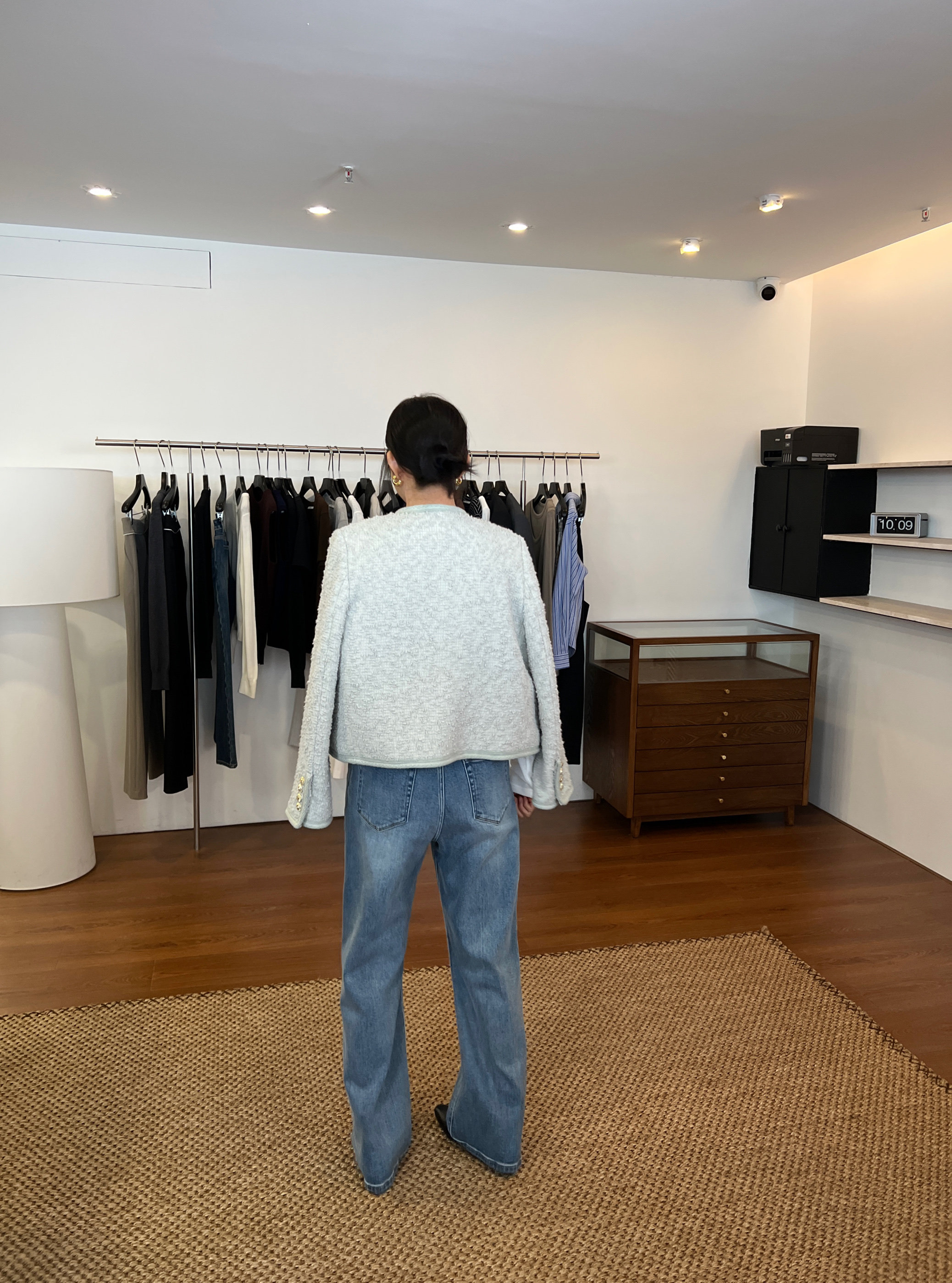 widelia узкие прямые универсальные стройнящие джинсы женские осень 2024 новинка стирка свободные повседневные длинные брюки