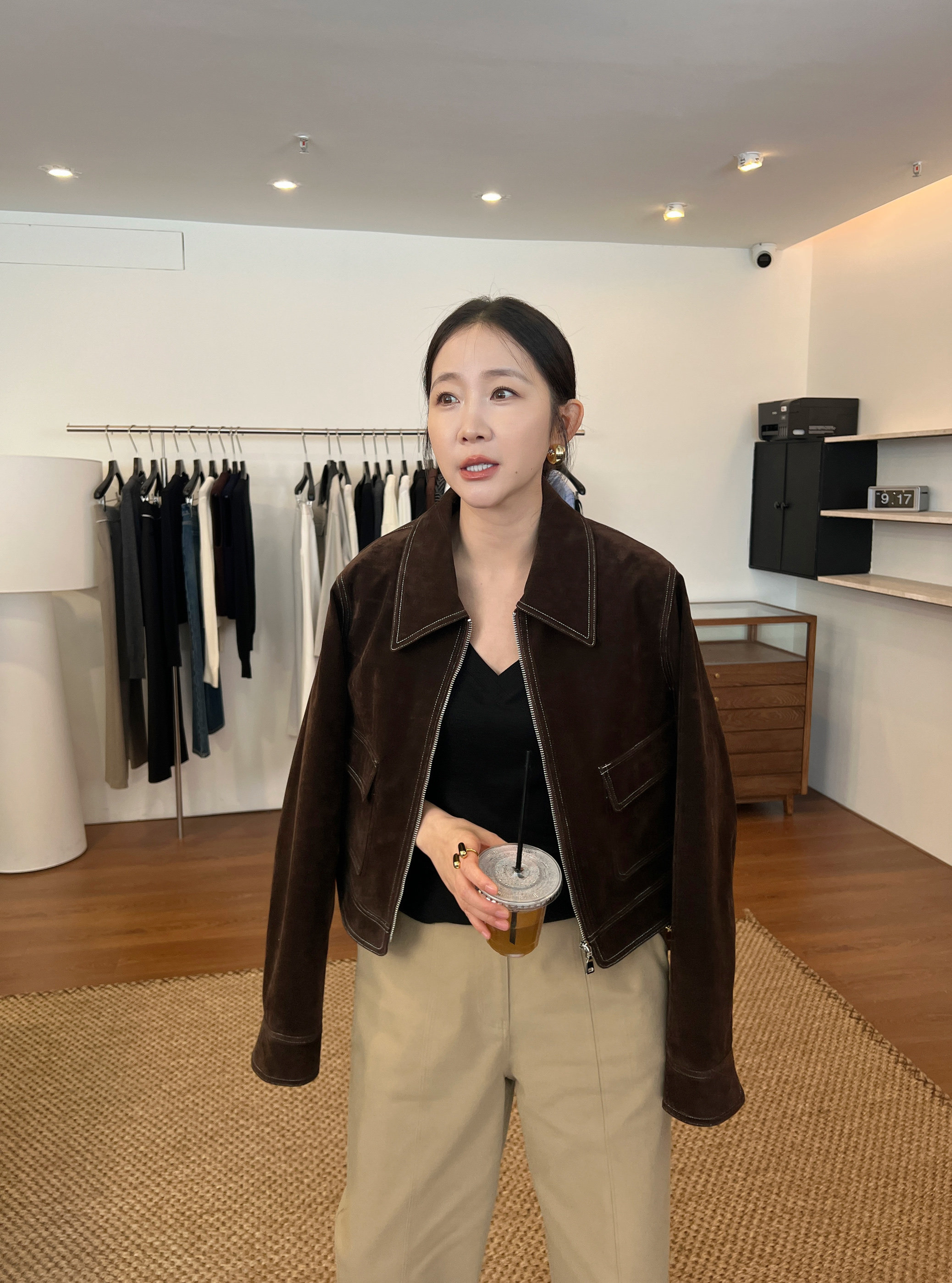 widelia жакет с отворотным воротником винтажный на молнии универсальный приталенный повседневная куртка весна-осень 2026