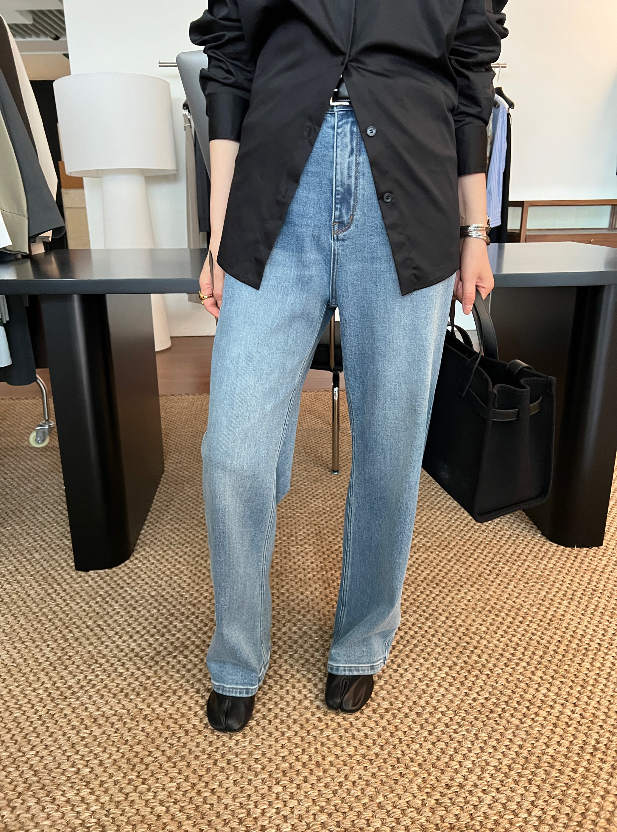 widelia узкие прямые универсальные стройнящие джинсы женские осень 2024 новинка стирка свободные повседневные длинные брюки