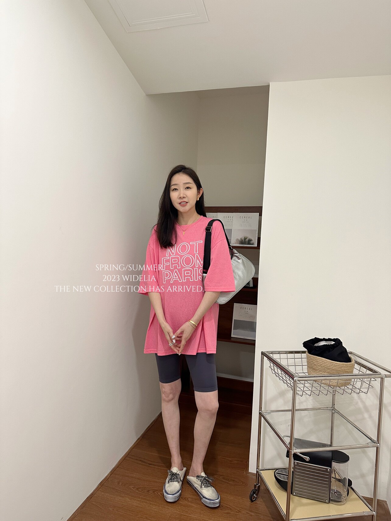 widelia женская футболка с американскими буквами свободного кроя лето 2026 повседневная универсальная удлиненная