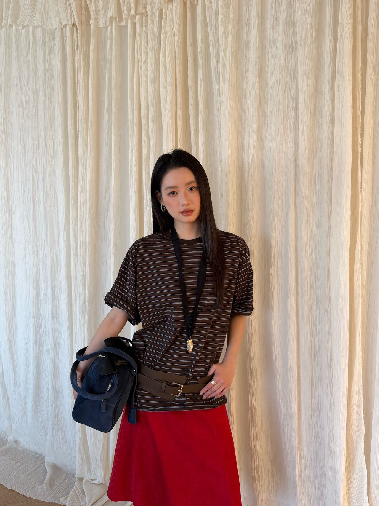 waitmore футболка женская с короткими рукавами в полоску контрастных цветов корейский стиль весна 2026