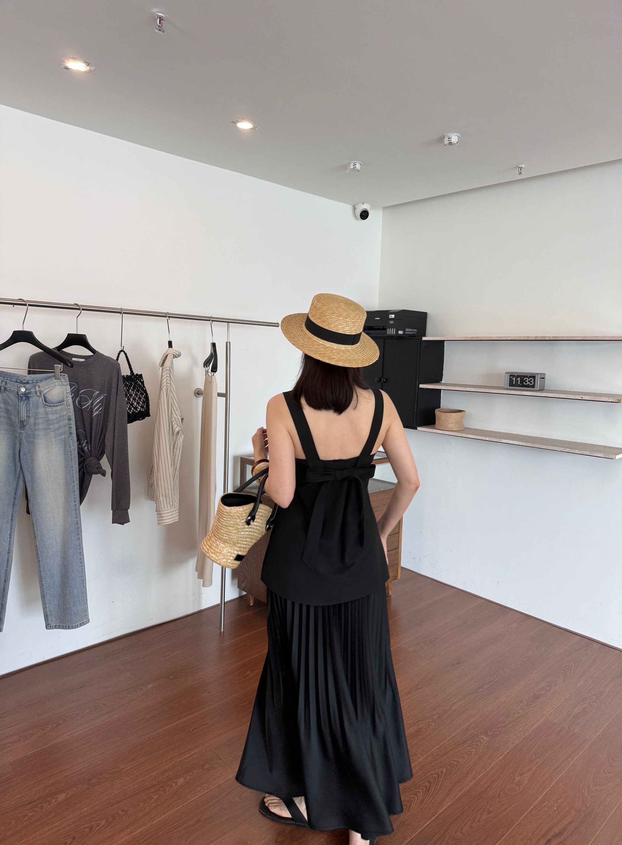 WIDELIA атласная плиссированная А-силуэт юбка со складками женская 2025 лето с резинкой на талии стройнящая юбка-русалка средней длины