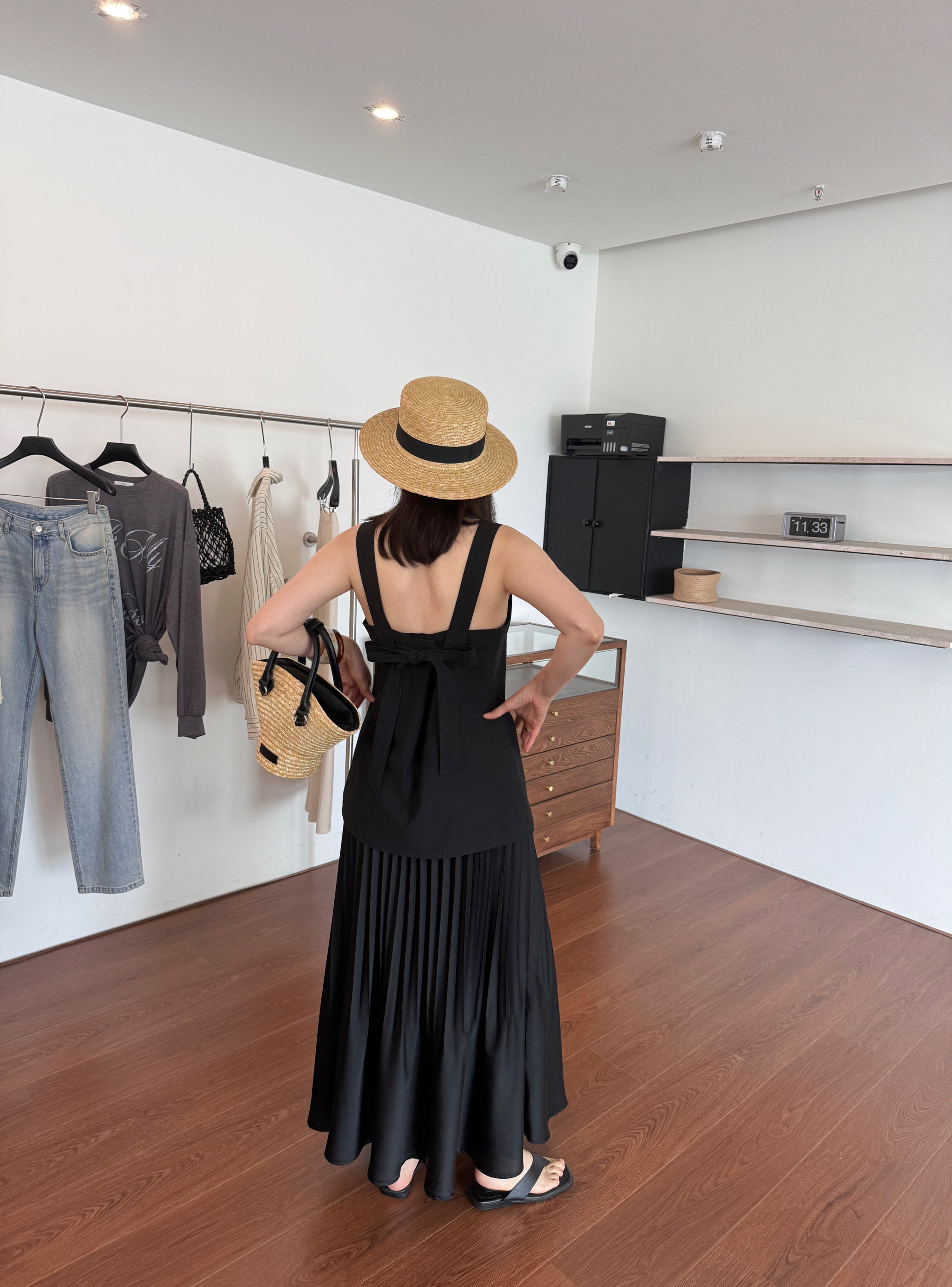 WIDELIA атласная плиссированная А-силуэт юбка со складками женская 2025 лето с резинкой на талии стройнящая юбка-русалка средней длины