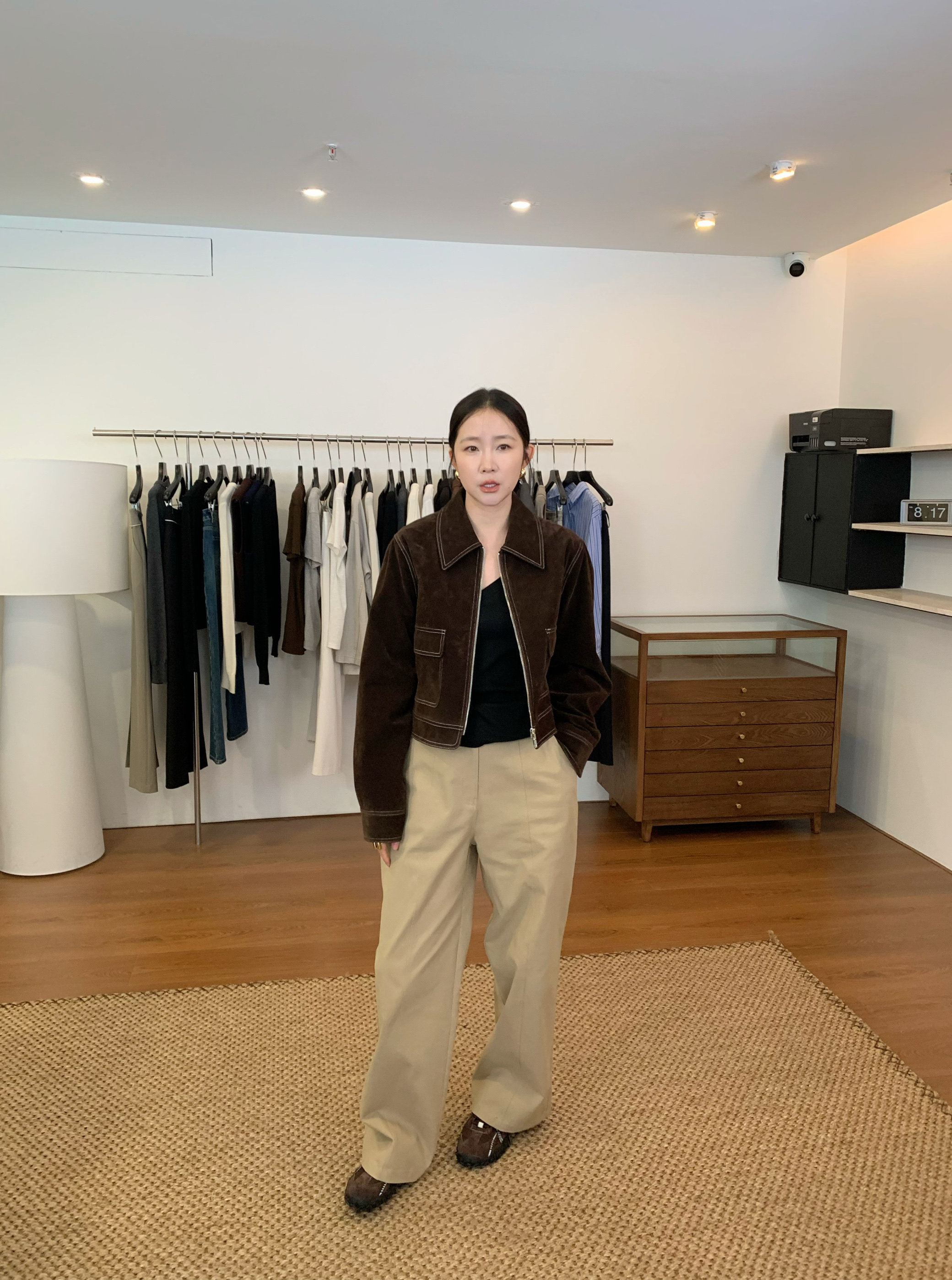 widelia жакет с отворотным воротником винтажный на молнии универсальный приталенный повседневная куртка весна-осень 2026