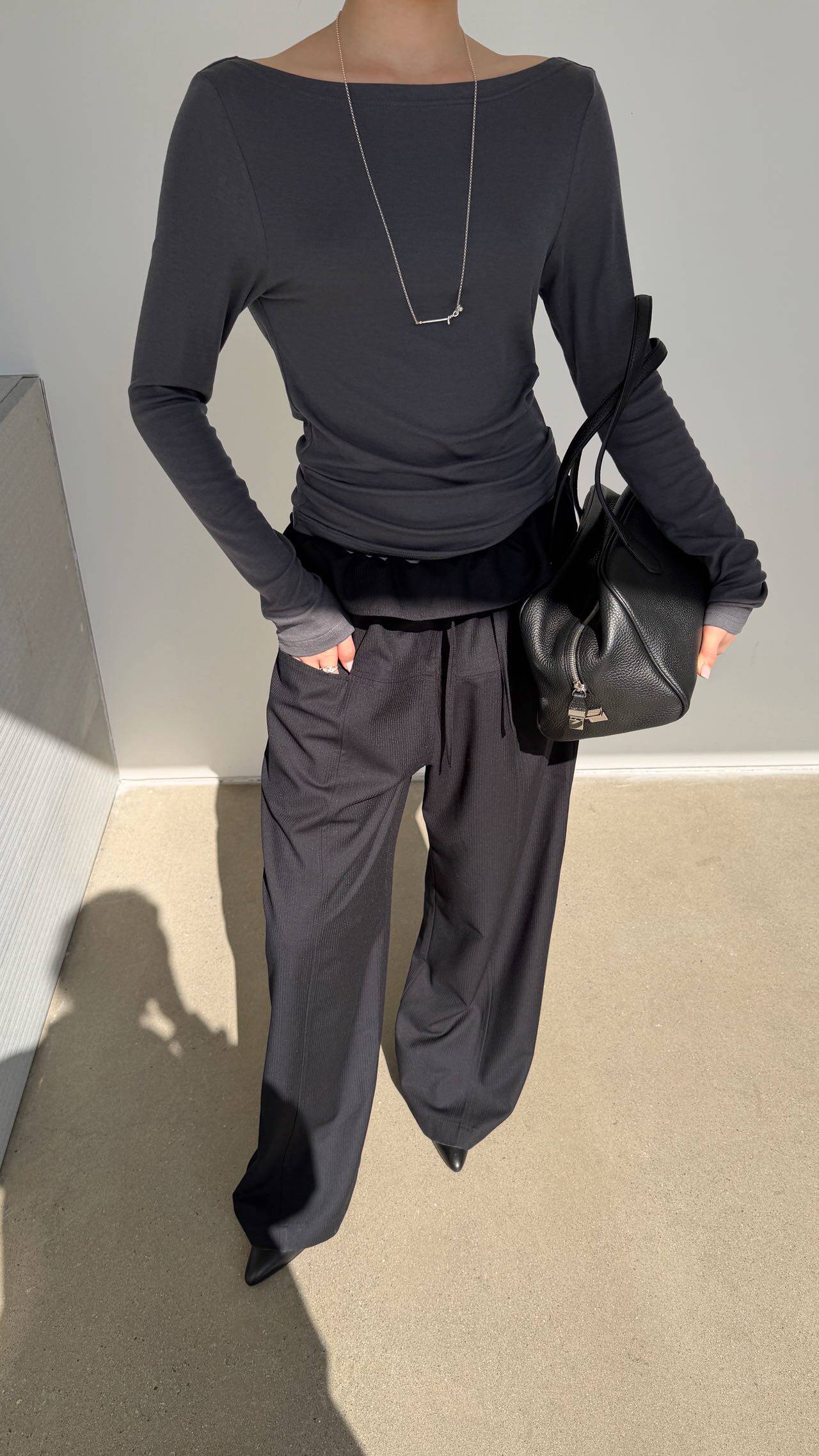 waitmore2026 весенняя новинка стильные широкие брюки с завязками и шнуровкой стройнящие универсальные повседневные женские