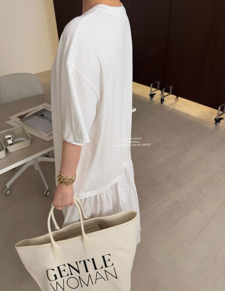 WIDELIA платье футболка с круглым воротом и сетчатыми вставками свободное летящее длинное платье лето 2025