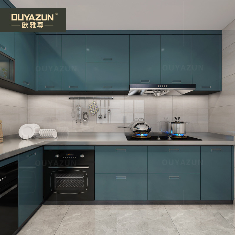 Guangzhou Zhongshan Overall Cabinet Customized Stainless Steel 304 Home Quartz Stone Modern Overall Cook?The car hearth cabinet is integrated