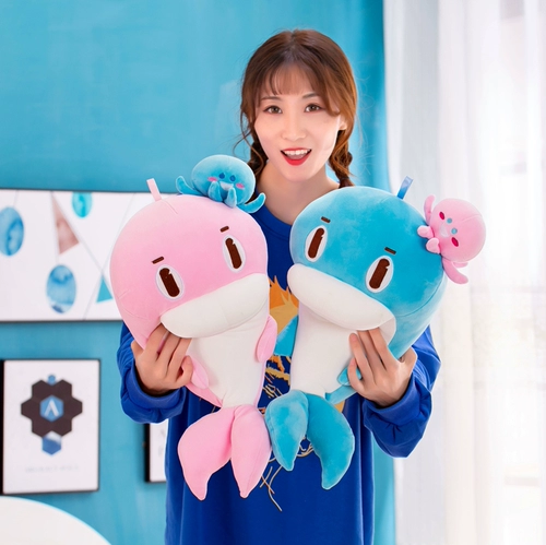 Обучающая плюшевая игрушка, большая милая тряпичная кукла, дельфин, подарок на день рождения