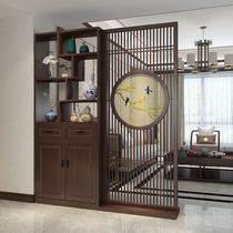 Door Hall Xuanguan Cabinet Screen Partition living room Entry New Chinese Entry door shielded home solid wood shelve shoes cabinet