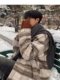 Small-flavored wool jacket for men in autumn and winter fashion brand handsome high-end retro thickened warm casual jacket