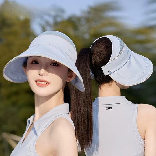 Шляпа для гольфа, пустой цилиндр, женская летняя солнцезащитная шляпа с защитой от ультрафиолета, спортивная шляпа из ледяного шелка с большими полями