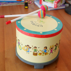 Baby drum toy Orff percussion instrument ເດັກນ້ອຍ baby drum ຂອງເດັກນ້ອຍ ດົນຕີຕີມືຕີ drum ພື້ນເກົາຫຼີ