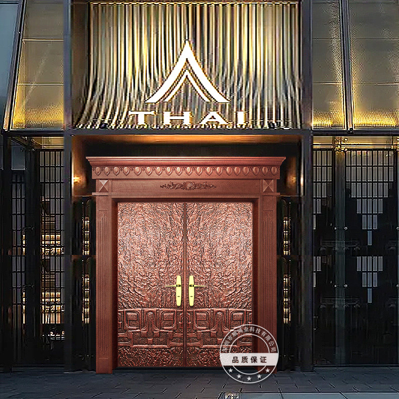 Copper Gate Villa Gate Entrance Door door to door Open door Double door Home Chinese single door security door