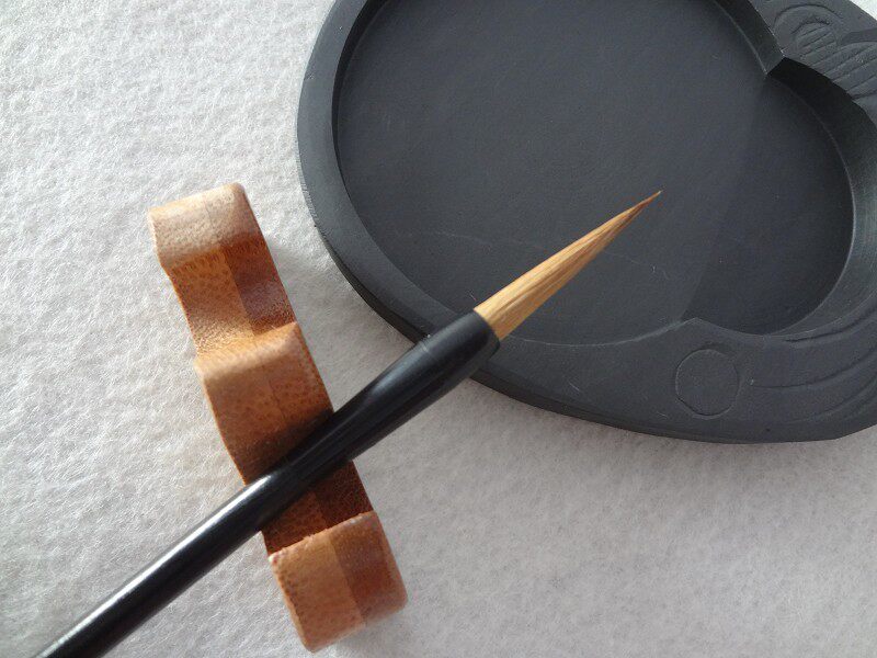 Long Peak Wolf Mush Brush Pure Tail Wolf Hook Zhao's pen Wolf Brush Pen Landscape National Painting Hook pen Multi-provincial Three-branch