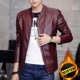 Mùa xuân 2018 mới nam và da nam phiên bản Hàn Quốc của áo khoác da PU tự trồng xu hướng áo khoác trẻ trung áo da lộn nam