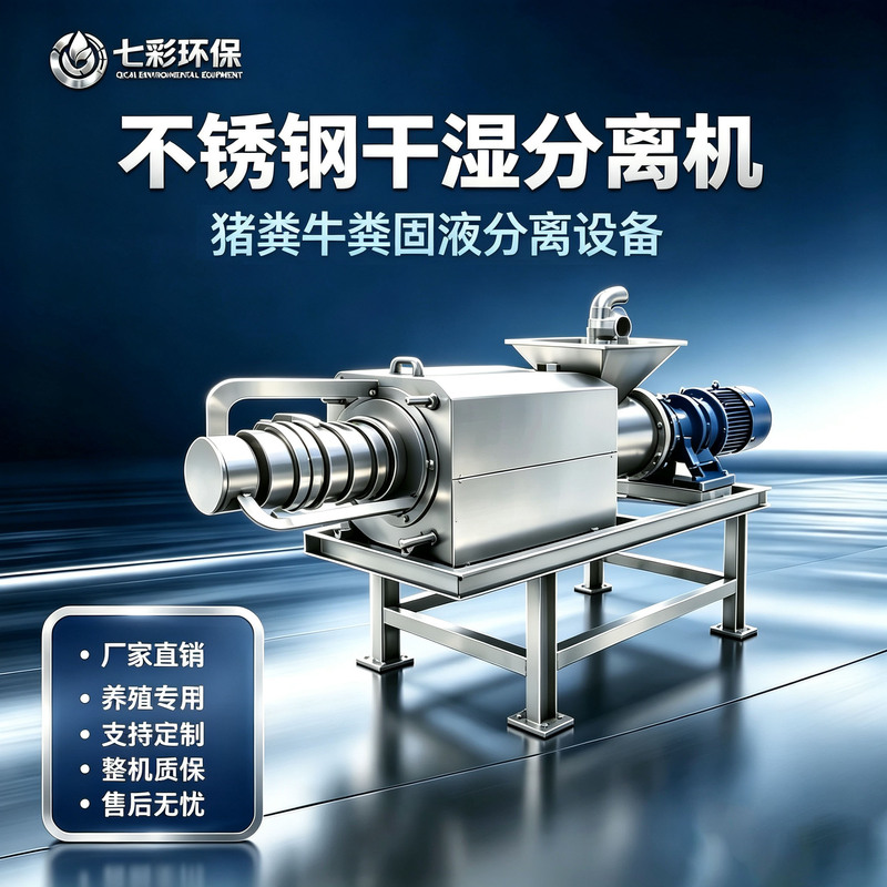 Pig Manure Dry and Wet Separator, Farm Cow Manure, Chicken Manure, Duck Manure Solid-Liquid Separator, Paper Pulp, Sweet Potato, and Distiller's Grains Dehydrator