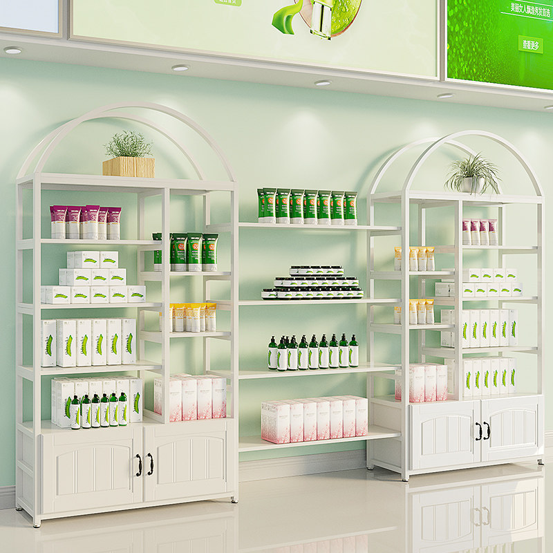 Cosmetics Show Shelves Mother & Baby Shop Mechia Store Combined Shelving Mall Shelf Beauty Salon Skin Care Products Exhibition Cabinet