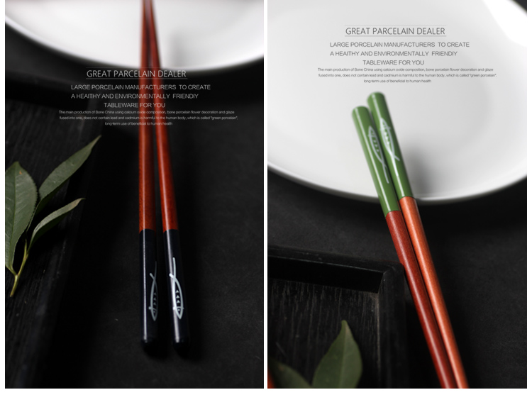 Cầu mưa đũa saury phong cách Nhật Bản Đũa hạt dẻ tự nhiên đôi dễ thương đôi đũa gia đình đũa bốn màu khay gỗ đựng thức ăn