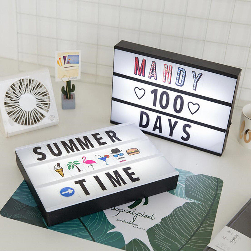 Ins Creative Alphabet Light Box Girly Heart Room Decoration Marriage Confession Artifact Birthday Gift Internet Celebrity Photo - Taobao