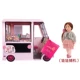Розовый автомобиль мороженого+случайная кукла супер -значение пакет