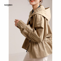 Japanese light luxury khaki trench coat womens autumn new small man Korean version of thin waist long coat
