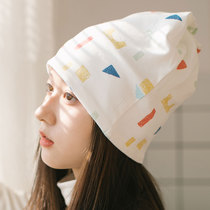 Spring Summer thin lunar subcap February postpartum indoor sleeping pregnant woman hat summer breathable hair with windproof headscarf