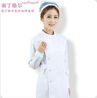 Полирование на боковом воротнике белый [длинное рукав]