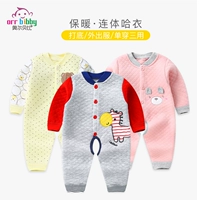 Quần áo trẻ em Xiêm cotton mùa xuân và mùa thu 0 nam 6 nữ Tháng 12 Đồ ngủ cho bé sơ sinh - Áo liền quần shop quần áo trẻ em đẹp