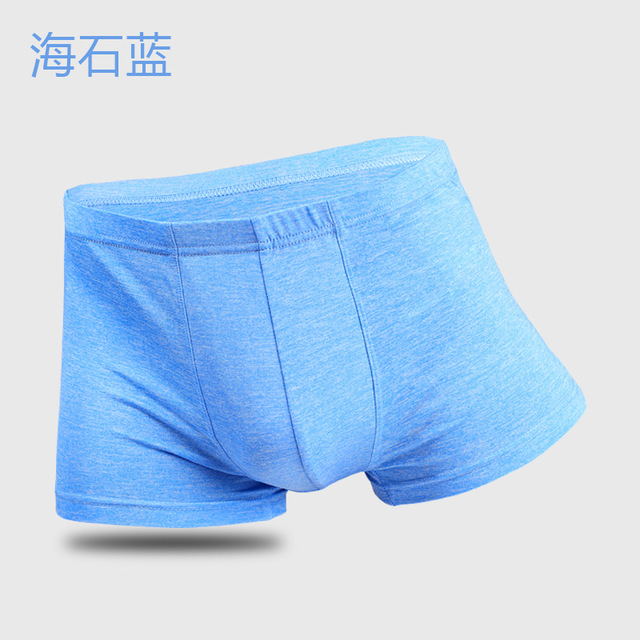 Mua 3 gửi 1 mens đồ lót mens góc phẳng eo giản dị màu u lồi quần mens bốn-góc quần short đầu dây băng màu vàng