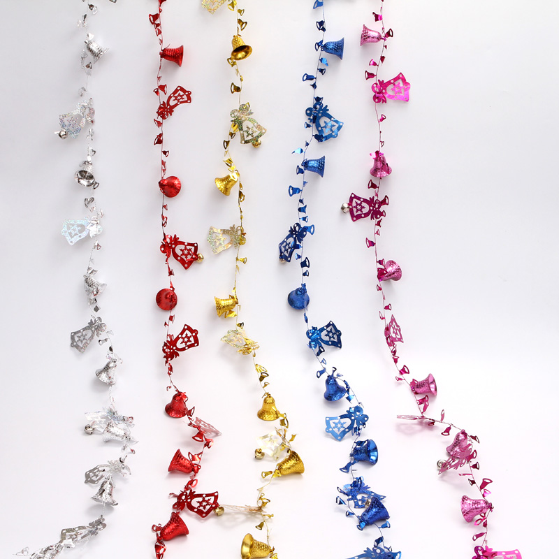 Christmas decorations suspense ceiling Ceiling Lantern bell Bell Strings Christmas Tree Pendant Mall Hotel Storefront Roof Shop Window Pendant