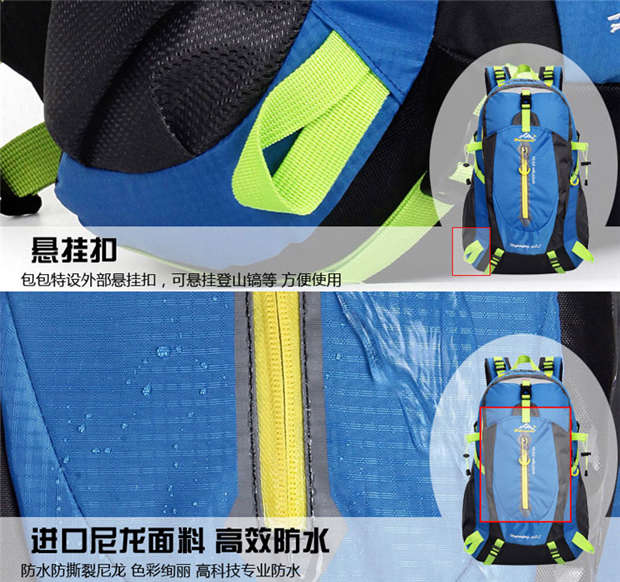 Ba lô đi bộ đường dài đi xe đạp ba lô ngoài trời ba lô túi chống thấm nước leo núi 40L vải không thấm nước balo juno