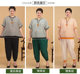 Fat mm sportswear casual suit plus fat plus size women's tops middle-aged and elderly fat mother summer two-piece set
