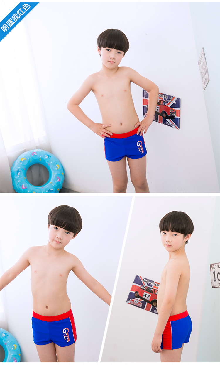 Bạn bơi quần áo trẻ em bé trai quần boxer quần bơi thiếu niên cậu bé lớn bé trai chia bé bơi phù hợp - Bộ đồ bơi của Kid đồ bơi cho be trai 10 tuổi