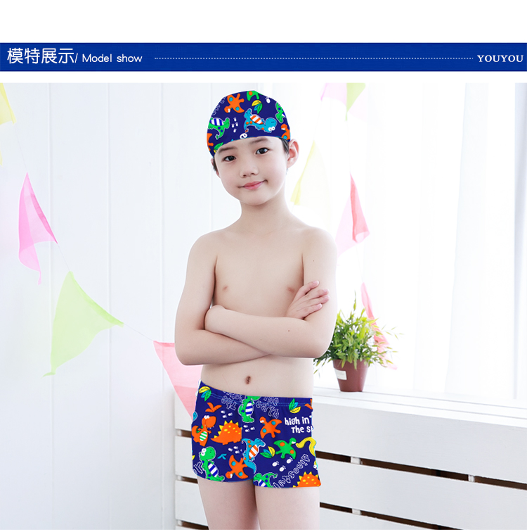 Bạn bơi quần áo trẻ em bé trai quần boxer quần bơi thiếu niên cậu bé lớn bé trai chia bé bơi phù hợp - Bộ đồ bơi của Kid đồ bơi cho be trai 10 tuổi