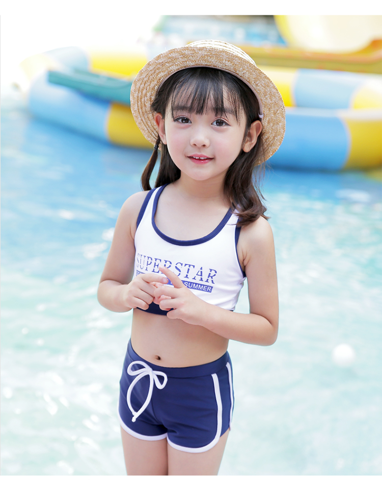 Đồ bơi trẻ em Nữ Chia thể thao Cô gái Bé Big Boy Đồ bơi dễ thương Công chúa Hot Spring Cô gái Đồ bơi - Bộ đồ bơi của Kid đồ bơi cho bé sơ sinh