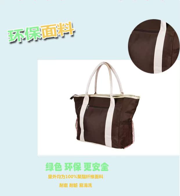 Aiko có một túi Mummy đa chức năng phong cách chéo chéo túi Mummy có thể được sử dụng để treo xe đẩy em bé Túi xác ướp túi đựng bỉm sữa hàn quốc