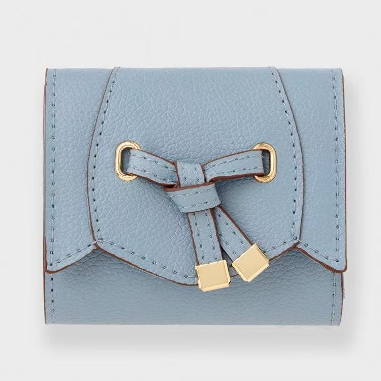 Japanese Magazine Supplement Item, Bowknot, Multifunctional Wallet, Short Wallet, Coin Purse, Card Holder, Storage Bag