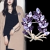 Thời trang hoa trâm cài nhân tạo rhinestone pha lê không khí trâm cài phù hợp với phụ kiện áo len Hàn Quốc pin pin - Trâm cài trâm hoa cài áo Trâm cài